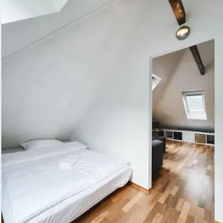Apartment With Loft & Window Balcony, Free Parking Bergen